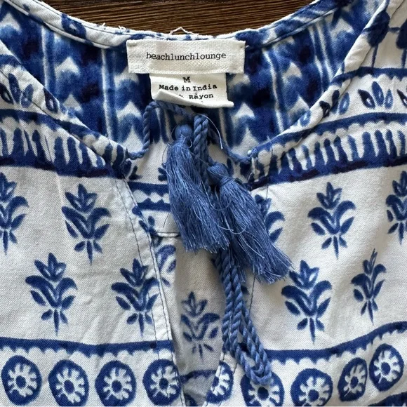 beachlunchlounge summer dress Blue and White Sleeveless Summer Dress - Picture 5 of 14